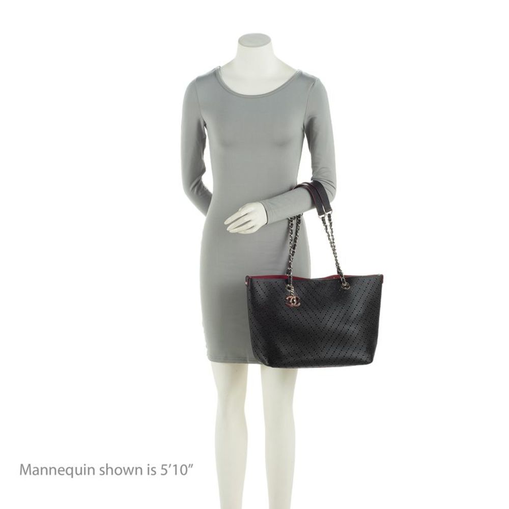 Chanel Perforated Caviar Leather CC Shopping Tote - Picture 5 of 13